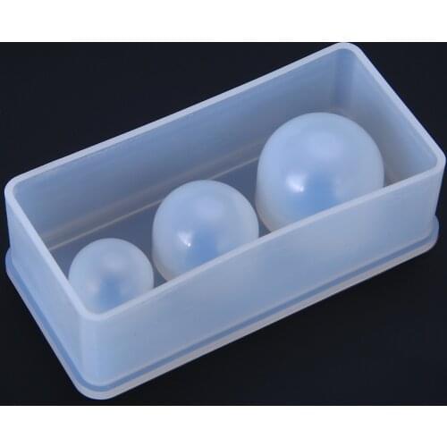 DIY Silicone Clay Mold Jewelry Making Ball UV Resin Cake Decor Mould Crystal Drop Gel Sphere Ball Mold For Handcraft