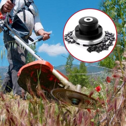 Trimmer Head Brush Cutter Grass Trimmer with Thickening Chain For Lawn Mower Garden Tools Part