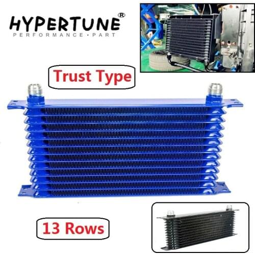 Hypertune - Universal 13Rows An-10An Universal Engine Transmission Oil Cooler Trust Type 13 rows Oil Cooler Blue,Black HT5113