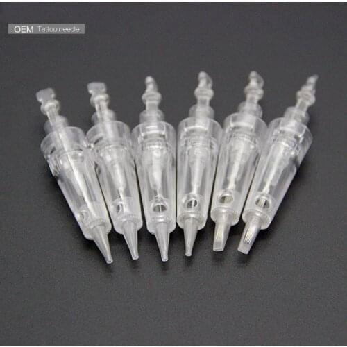 10pcs/lot Bayonet Port Cartridges Needles Sterilized Permanent Makeup Machine Needles for Tattoo Eyebrow Liner Lips Supply