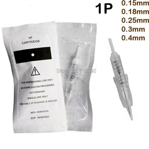 1P (0.18/0.25/.03/0.4MM) Professional Wireless PMU Machine Cartridges Permanent Makeup Tattoo Needles