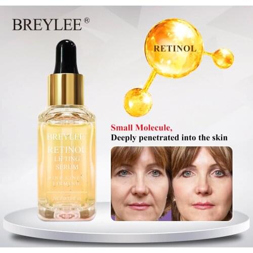 Breylee Collagen Essence Retinol Lifting Serum Face Repairing Remove Wrinkle Anti Aging Fade Fine Lines Firming Facial Skin Care