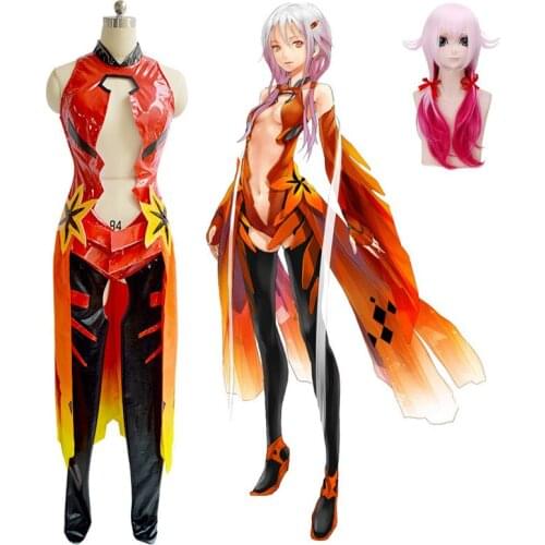 Guilty Crown Yuzuriha Inori Cosplay Costume Sexy Red Battle Full Suit Adult Woman Girls For Collectible Cosplay Anime Shows