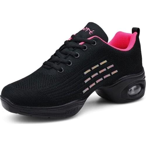 Fashion Women Square Dancing Shoes Zoom Air Stability Large Size Sneakers Comfortable Training Footwear Mesh Breathable