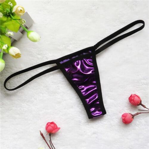 Micro bikini tanga mujer swimwear bikinis biquini tankini sexy lingerie thong Patent leather color Edging Long strip String spa
