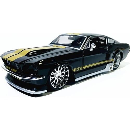 Maisto 1:24 1967 Ford Mustang GT Modified version Highly-detailed die-cast precision model car Model collection gift