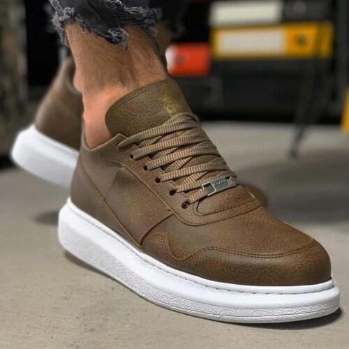 Knack High Base Daily Shoes 040 Mink Male Seasonal Comfortable Orthotic Insole Sneaker Spring and Summer Fashion Sport Lace-Up