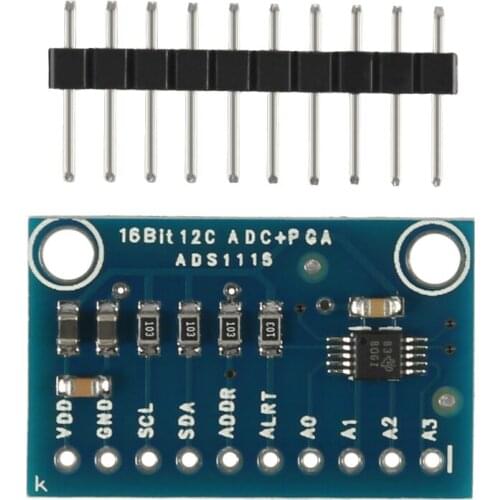 New 16 Bit I2C ADS1115 Modules ADC 4 Channel Module Board With Pro Gain Amplifier RPi