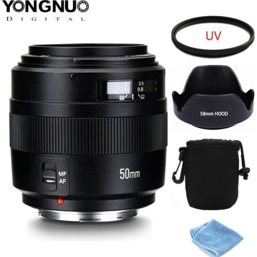 YN50mm F1.4 C Lens YN50mm F1.4 Standard Prime Lens Large Aperture Auto Focus Lens for Canon EOS 70D 5D2 5D3 600D DSLR Camera