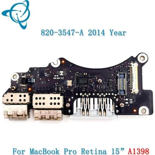 Shenyan Original Laptop A1398 USB Board for MacBook Pro Retina 15" I/O USB HDMI SD Card Reader Board 820-3547-A 2013 2014 Year