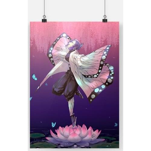 Modern Home Decor Poster Print Shinobu Kocho Kimetsu No Yaiba Anime Picture Nordic Wall Art Canvas Painting Decor Living Decor