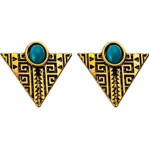 Серьги Earrings For Women Girls Kids Fashion Stud Earrings Retro Triangle Earrings Pendientes Pendientes Boucle Oreille Femme