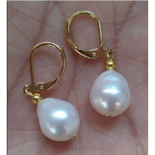 Mesmerizing Loose party Beads Baroque 10-11mm Freshwater pearl earring natural