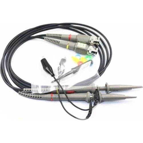 2pcs P6100 Oscilloscope Probe Kit DC-100MHz Scope Clip Test Probe 100MHz For Tektronix HP X1/X10 sonda osciloscopio wholesale
