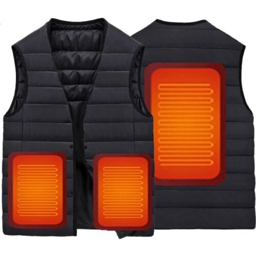 Toppick Outdoor Heated Vest USB Smart Hiking Heated Vest Winter Tactical Vest Carbon Fiber Warm Jacket M~5XL Cooling Vest
