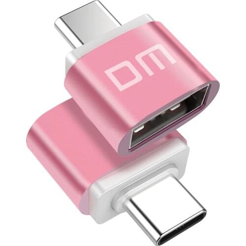 DM Type C Pink Type-C Adapter USB Converter Adapter Type USB Data Support equipment with Type-C interface