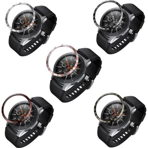 Protection ring Stainless Steel Metal Bezel Ring Adhesive Cover Replacement For Samsung -Galaxy Watch 41mm/42mm/45mm/46mm Case