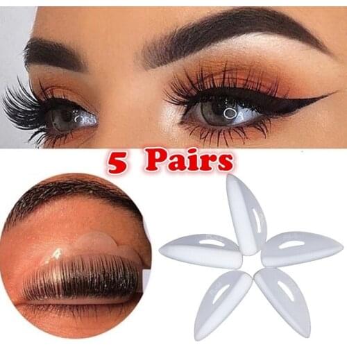 10Pcs Silicone Eyelash Perming Permanent Perm Curler Lifting False Eyelash Shield Pad Patches