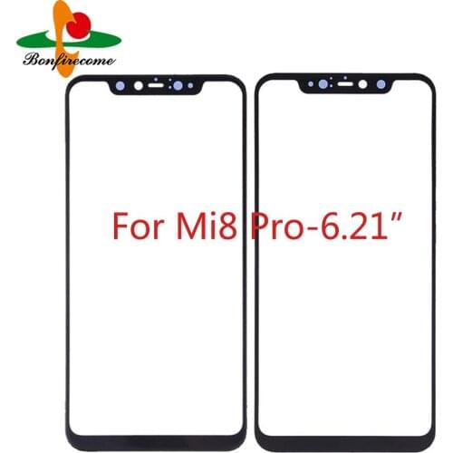 10Pcs\lot Touchscreen For xiaomi Mi 8 Pro Mi8Pro Touch Screen Front Panel Glass Lens LCD Outer Glass NO LCD