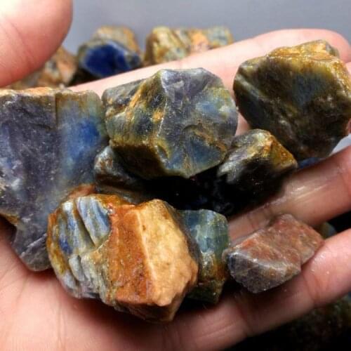 100g Natural Blue Sapphire Crystal Bulk Stone Rough Reiki Specimen