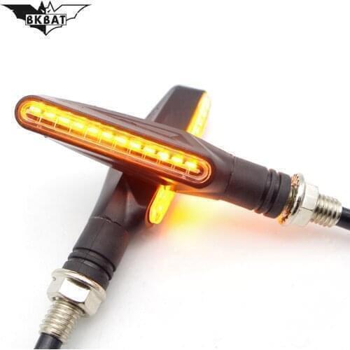 12V motorcycle turn signal front and rear universal waterproof LED signal lights FOR Suzuki sv 650 rmz 250 gsxr 1000 k8