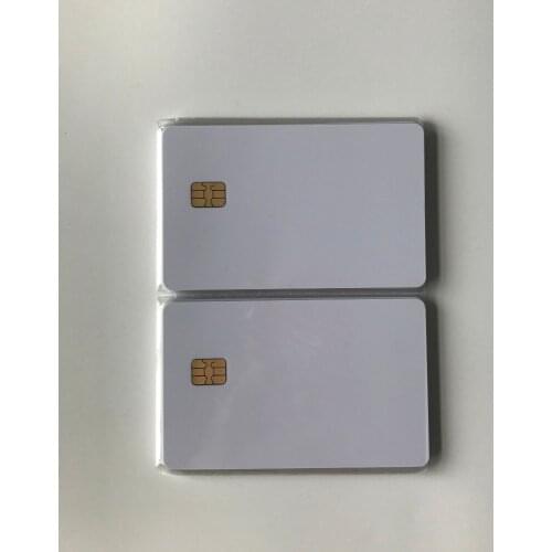 200pcs PVC Contact Smart Blank IC Card SLE4442 chip inkjet printable card for membership card print by Epson or Canon printers