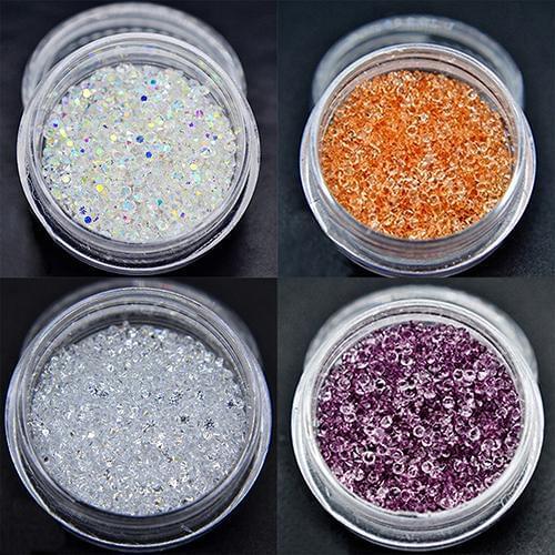 300pcs Womens Fashion 1.2mm Micro Rhinestones Mini Nail Art Nail Decorations Nail Art & Tools on natural or artificial nails