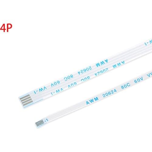 5Pcs 4 Pin FFC/FPC Flexible Flat Cable Pitch 0.5mm 1mm Reverse /Forward Direction AWM 20624 80C 60V