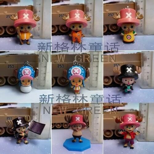 BANDAI One Piece Action Figure Genuine Anime Ornament Chopper Gacha Pendant Rare Model Pendant Toy