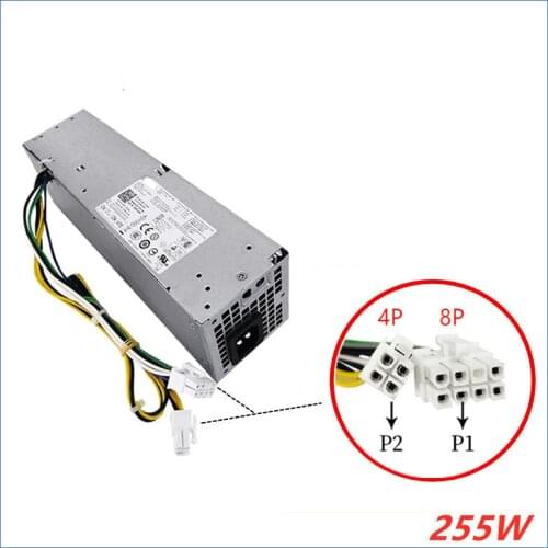 PSU-Adapter For Dell 7020 9020 3020 Power Supply H255ES-01 B255ES-01 HU255AS-00 AC255ES-00 H255ES-00 L255AS-00 YH9D7 F255ES-00