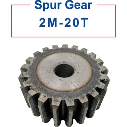 1 Piece spur Gear 2M20Teeth rough Hole 10 mm motor gear 45#carbon steel Material High Quality pinion gear Total Height 20 mm