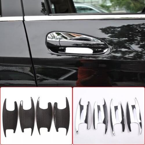 For Mercedes Benz E-Class W213 C-Class W205 GLC X253 2016-19,ABS Chrome,Car Outer Door Handle Bowl Protection Cover Accessories