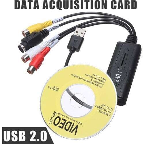 For PC Laptop Computer 1pc USB 2.0 Video Capture Card TV DVD VHS Audio Capture Adapter Cards With CD-ROM Pohiks