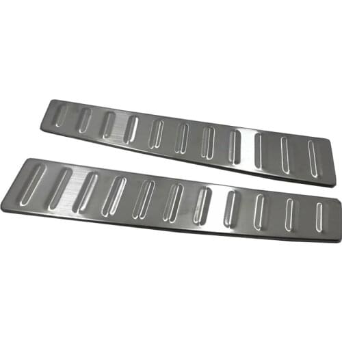 For Tesla Model S 2016 2017 2018 Stainless Interior Rear Bumper Sill Tail Trunk Guard Pedal Protector Cover Trim Car Accessories