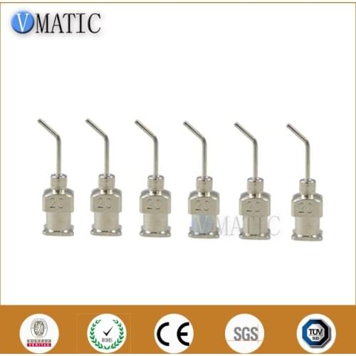 Free Shipping 12Pcs 1/2'' Inch 20G 45 Degree Bent Stainless Steel Dispensing Needle