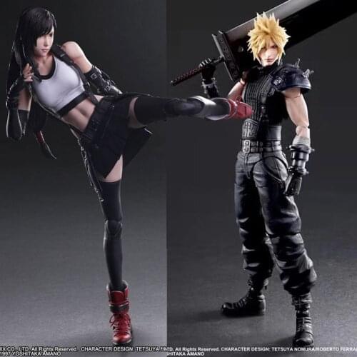 Play Arts Final Fantasy VII Tifa Lockhart Action Figure Toy Doll 25CM