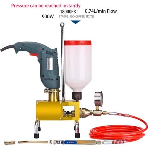 Electric small High pressure Grouting machine Perfusion machine Polyurethane waterproof leak repair machine Glue pouring machine