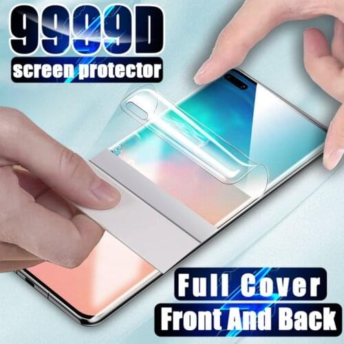 9999D Front Back Full Cover Hydrogel Film For Samsung Galaxy S10 S21 S9 S20 Plus Screen Protector Note 8 9 10 Plus 20 Not Glass