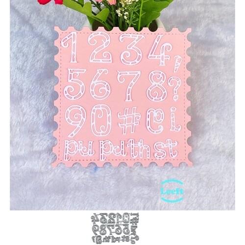 Lace Numbers Letters Metal Dies Cut Template for Embossing DIY Scrapbooking Paper Album Gift Card Making New Dies Scrapbooking