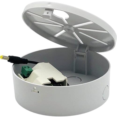 Dome CCTV Security Camera Power Mounting Bracket Support Indoor Ceiling Holding Roof Installation Round Base White Plastic