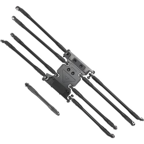 Metal Gearbox Mount Transmission Holder For Axial 1/10 RC Crawler SCX10 II 90046 90047 90075 With Metal Link Rod