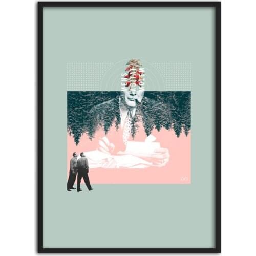 Wall Art Frame Canvas Painting HD Print Paintings Picture Work Hard Gardener Abstract Home Decor Modern for Bedside Background