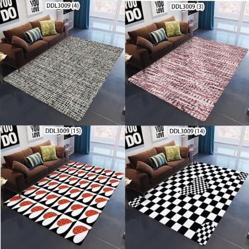 Plain geometric striped lattice Kitchen carpet doormat round area rug Kitchen mat Carpet in the living room Carpet living room