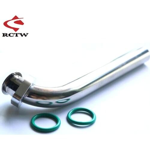 RC Boat 95 deg or 105 deg Exhaust Pipe Head for ZENOAH CRRC RCMK Petrol Marine Engine RC Gas Boat