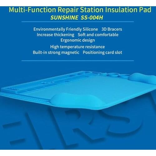 SS-004H 3D High Temperature Repair Work Mat Pad For iPhone chip Mobile Phone Repair Cushion Blow Welding Magnetic Pad