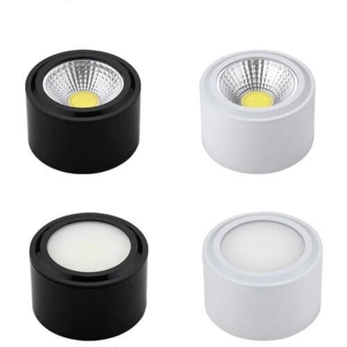 Downlights LED montados en superficie, 5W, 7W, 9W, 12W, 15W, lámpara de punto para techo, AC85-265V, lámpara de pared LED, ilumi