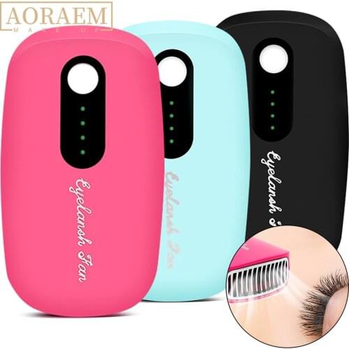 AORAEM Mini Portable USB Eyelash Fan Air Conditioning Glue Blower Grafted Eyelashes Dedicated Dryer Eye Makeup Tools Accessories