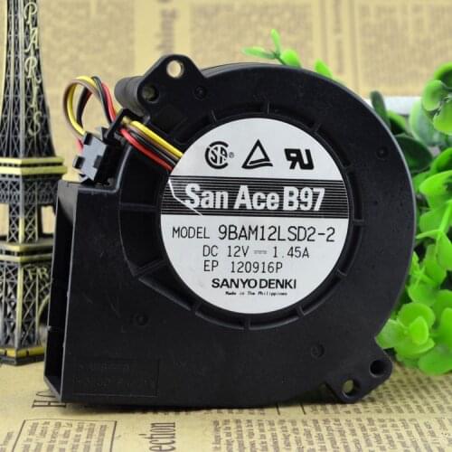New original 9BAM12LSD2-2 12V 1.45A 9733 server blower cooling fan