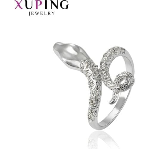 Xuping Little Fresh Rings Bridal for Women Jewelry Environmental Copper Synthetic Cubic Zirconia Christmas Gifts 15464