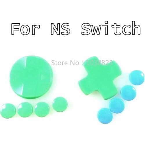 10sets Joystick Rocker Cap Thumb Grips ABXY Buttons Cross Circular D-Pad Button Cap Cover for Nintendo Switch NS NX Left Right